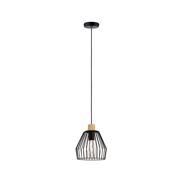 Paulmann Cameo 70891 Pendelleuchte E27 IP44 schwarz Holz
