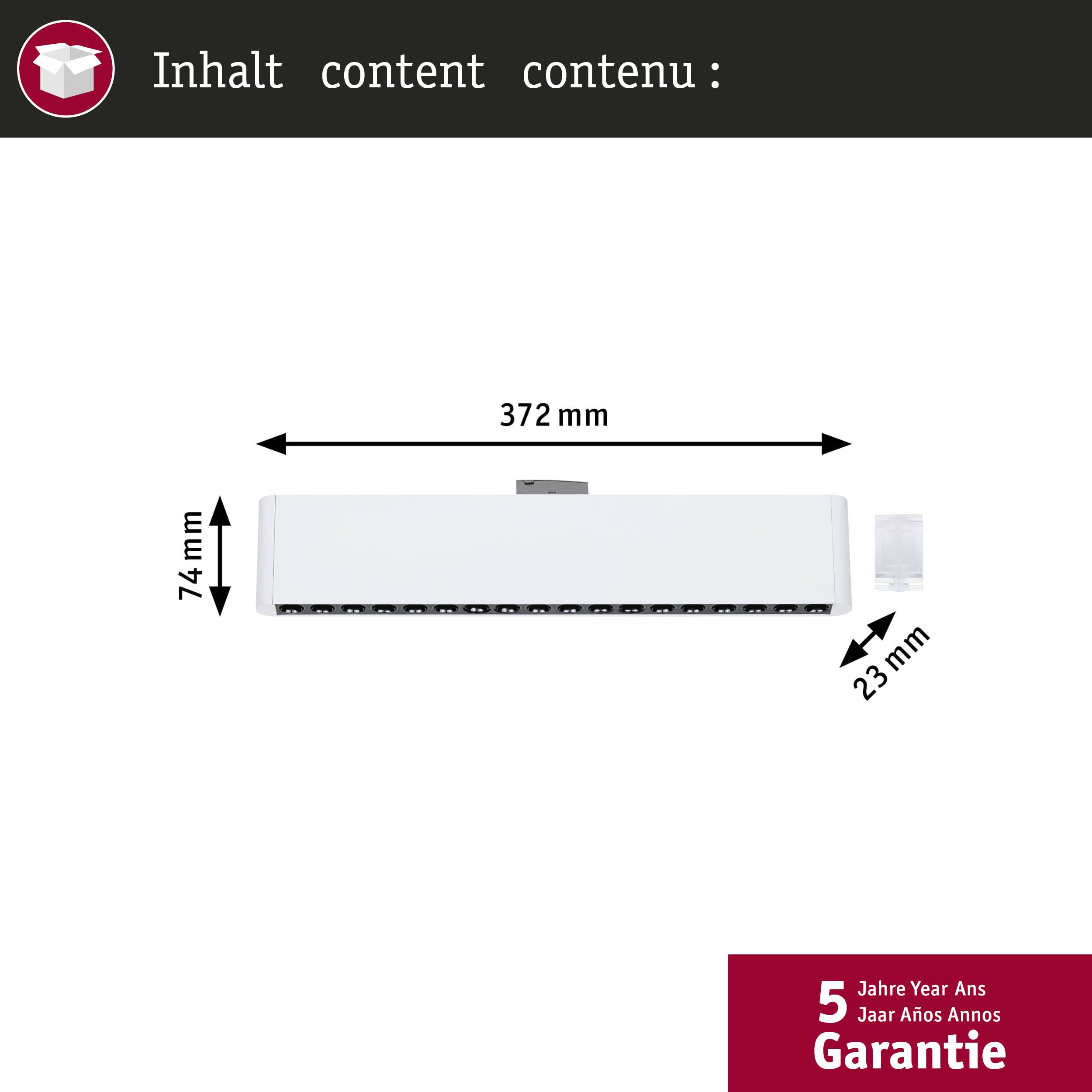 Paulmann URail 95713 Zelos Lightbar Signalweiß 3000K