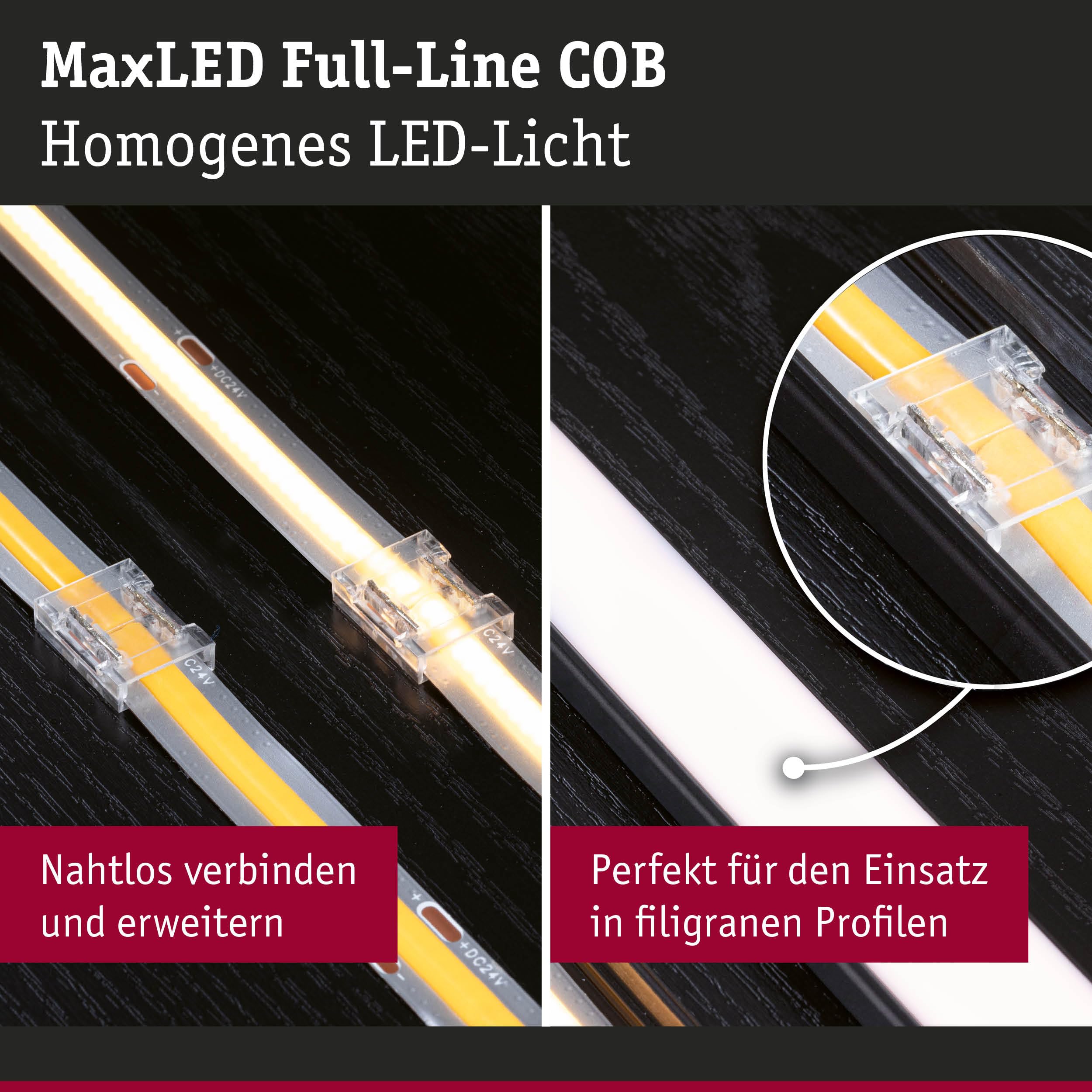 Paulmann 71051 MaxLED COB Connector Set weiß 6-tlg