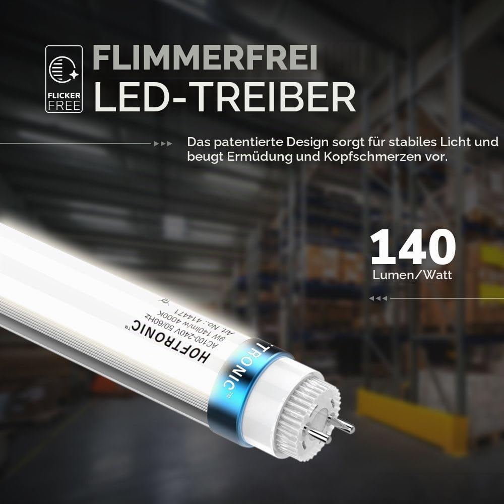 Hoftronic Feuchtraumleuchte LED 120cm 4000K 36W neutralweiß