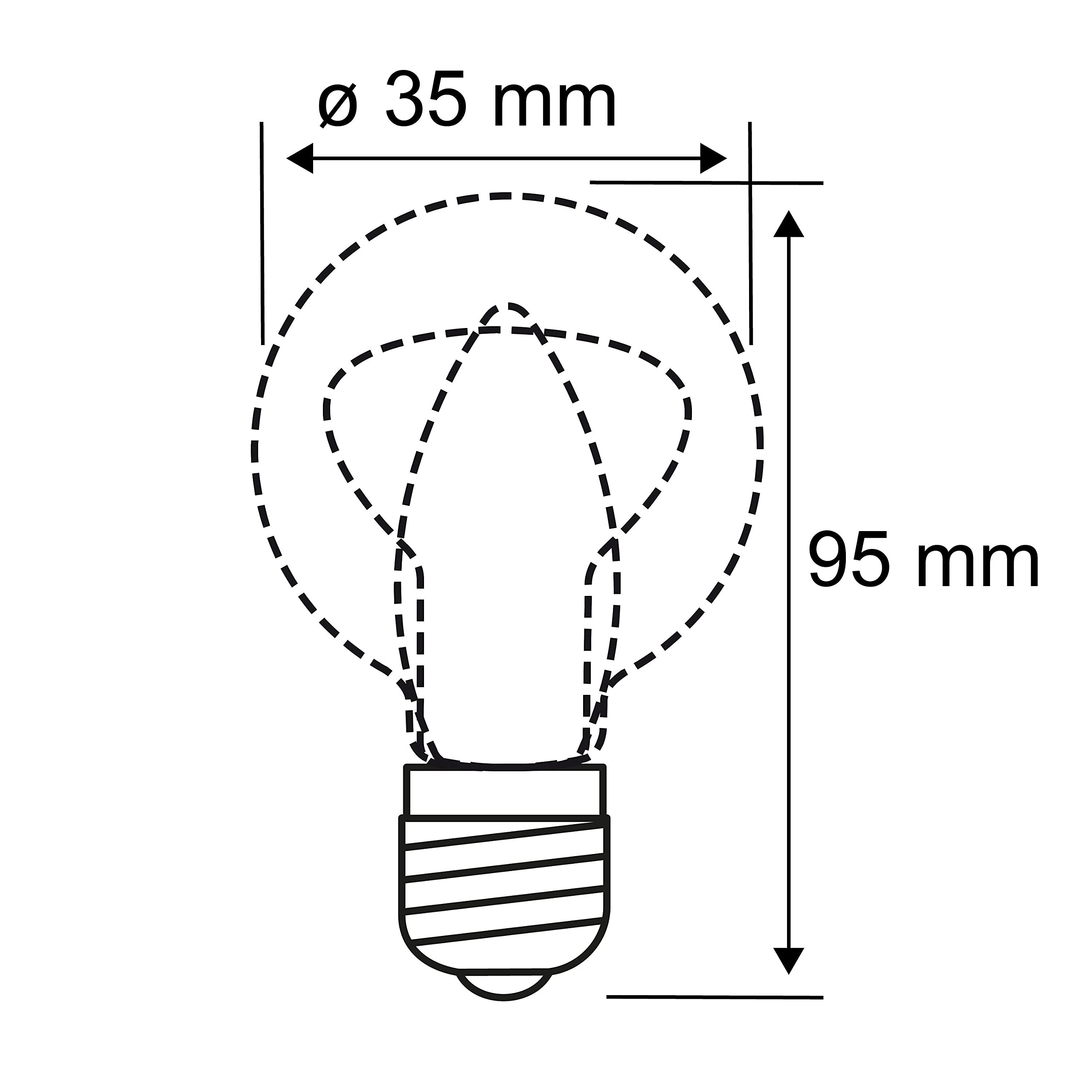 Paulmann LED Kerzenlampe E27 8W matt dimmbar