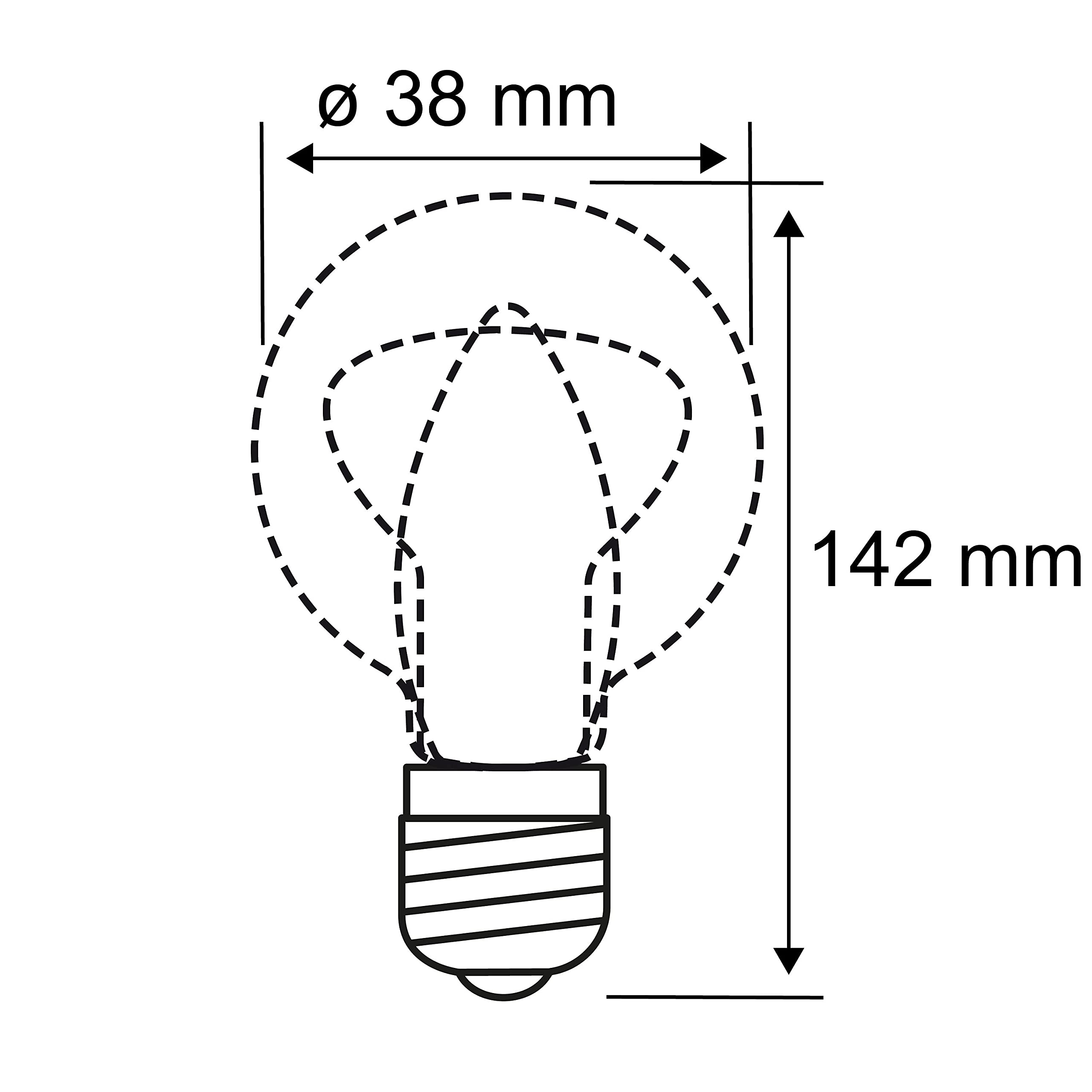 Paulmann Decopipe 28435 LED Lampe E14 6W warmweiß dimmbar