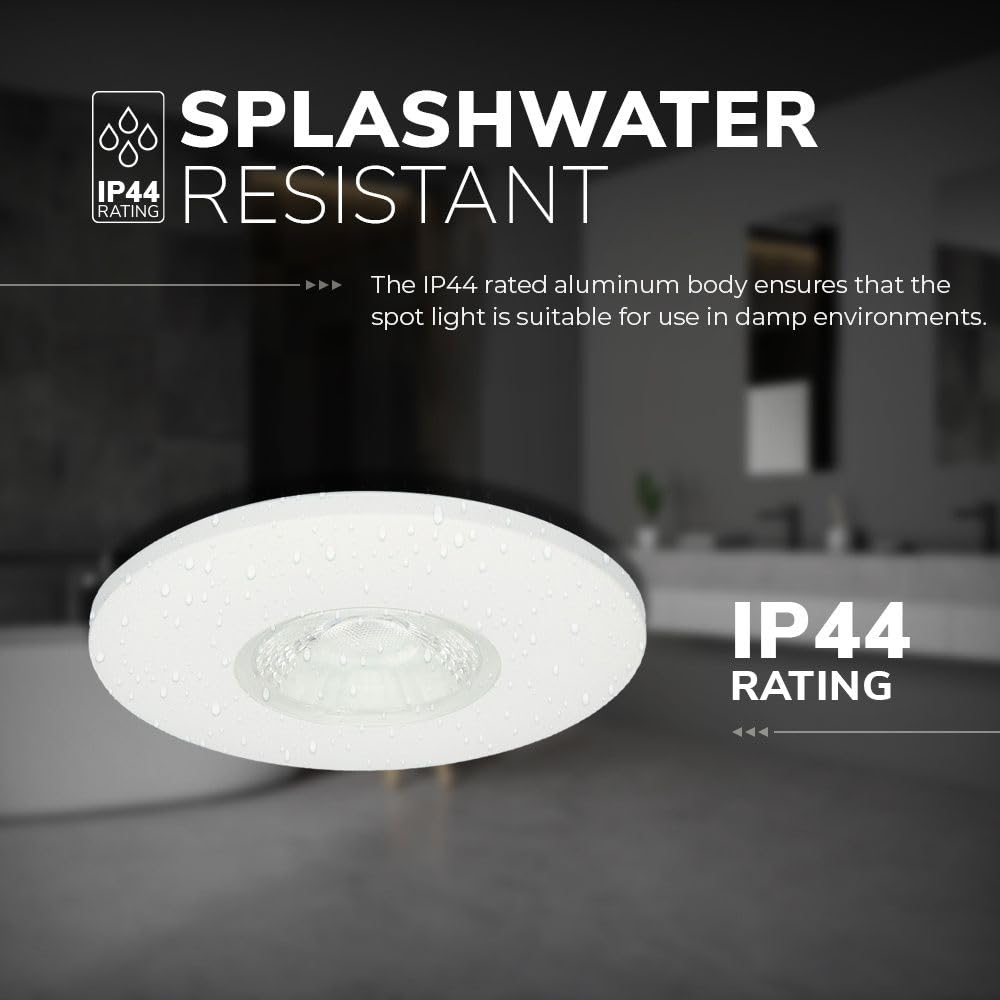 Hoftronic Pavo LED Einbaustrahler flach 2700K warmweiß IP44
