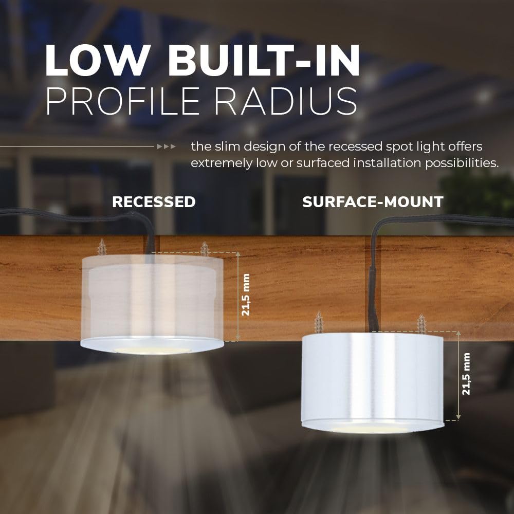 Hoftronic Navarra LED-Spots 10x3W warmweiß