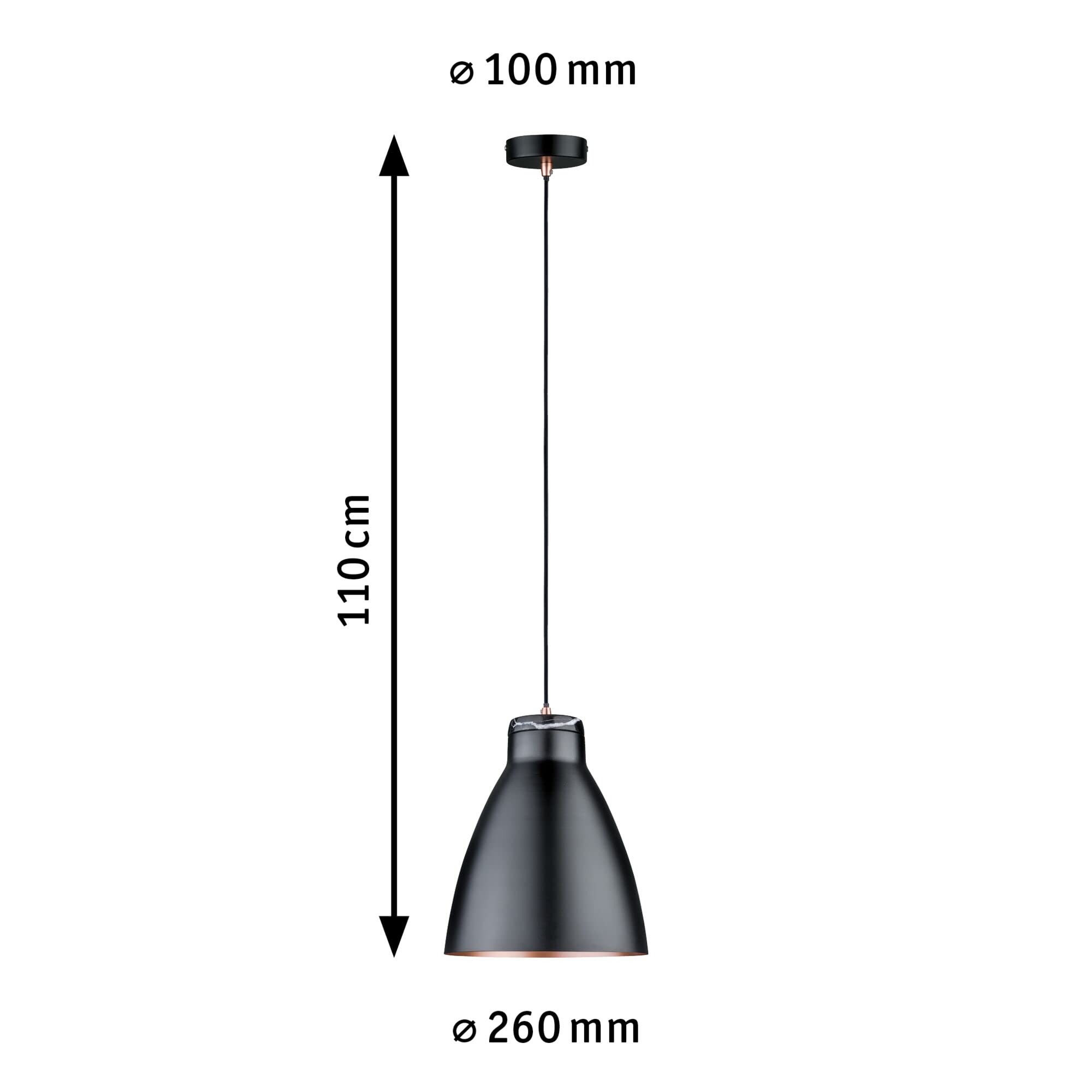 Paulmann Neordic Roald 79609 Pendelleuchte schwarz E27
