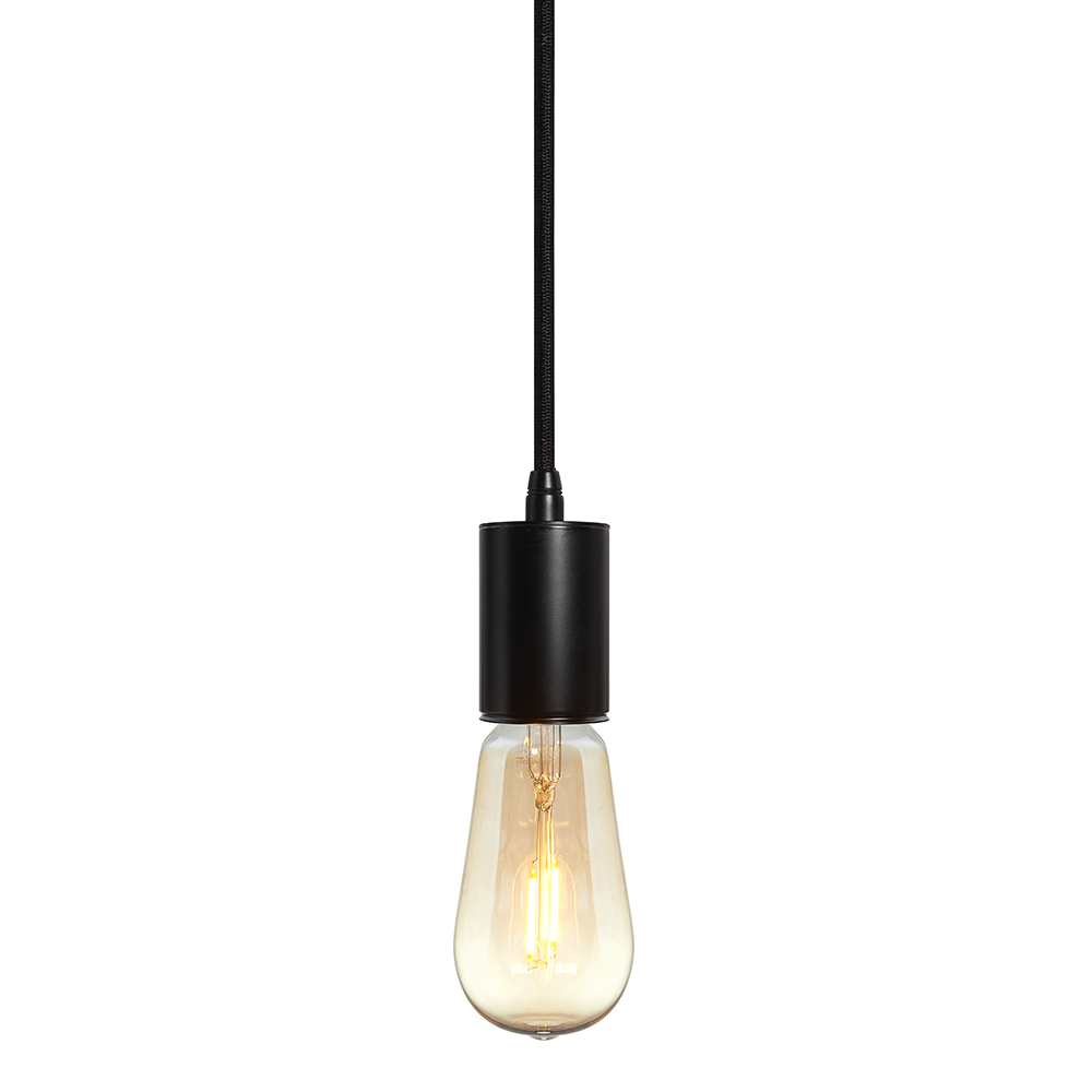 Bruck Gents E26 Pendelleuchte schwarzes Kabel