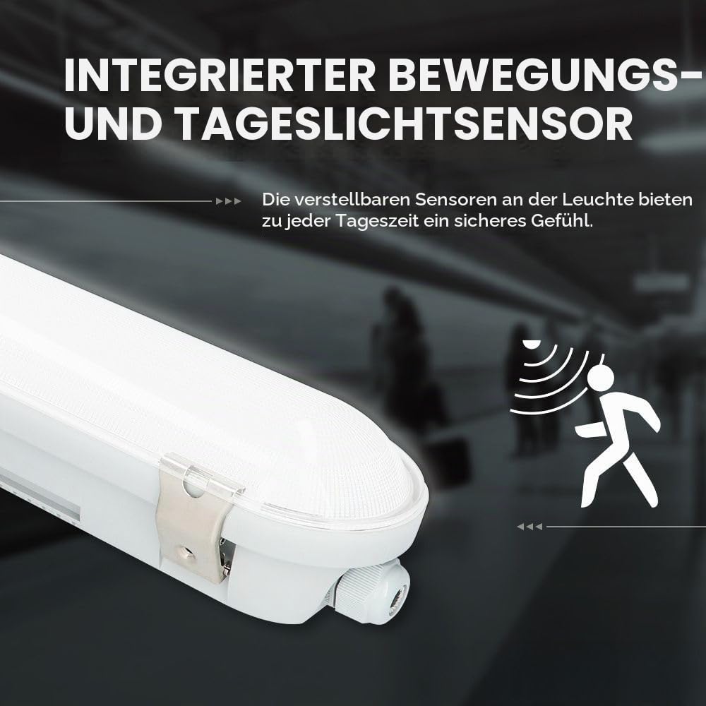 Hoftronic F04 Feuchtraumleuchte 150cm Sensor