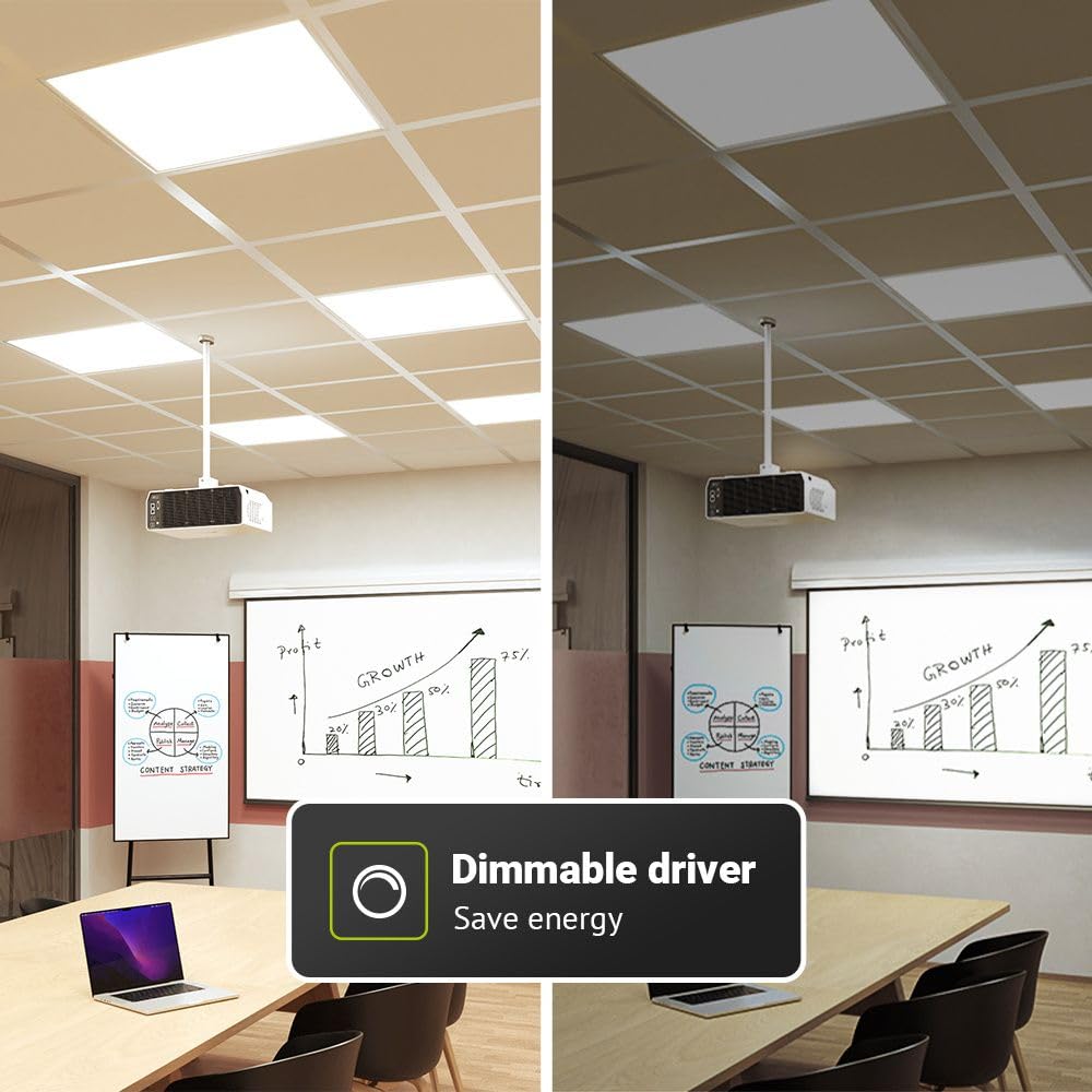 Hoftronic LED Panel 60x60 UGR19 36W 4000K DALI-Treiber