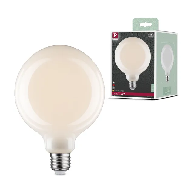 Paulmann Filament 28626 LED Lampe G125 E27 Opal 2700K
