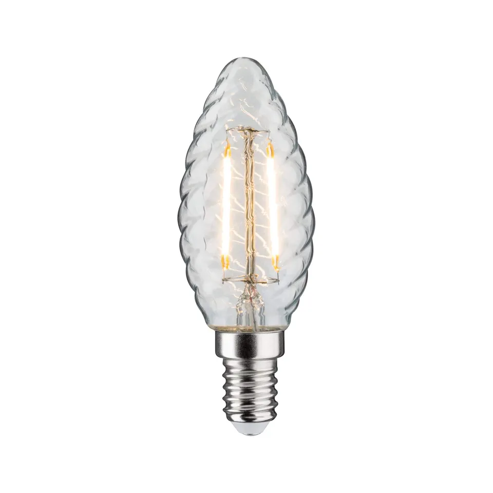 Paulmann 28499 LED Kerze gedreht E14 klar warmweiß dimmbar