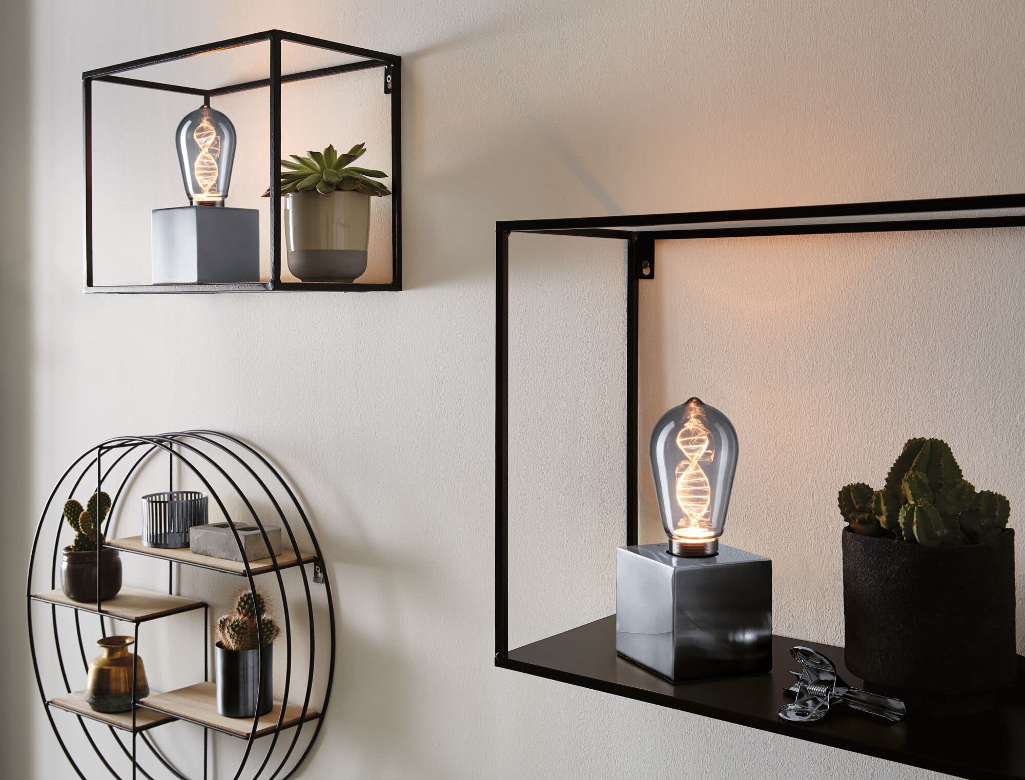 Paulmann 28886 Inner Glow LED Lampe E27 Kolben Rauchglas 1800K