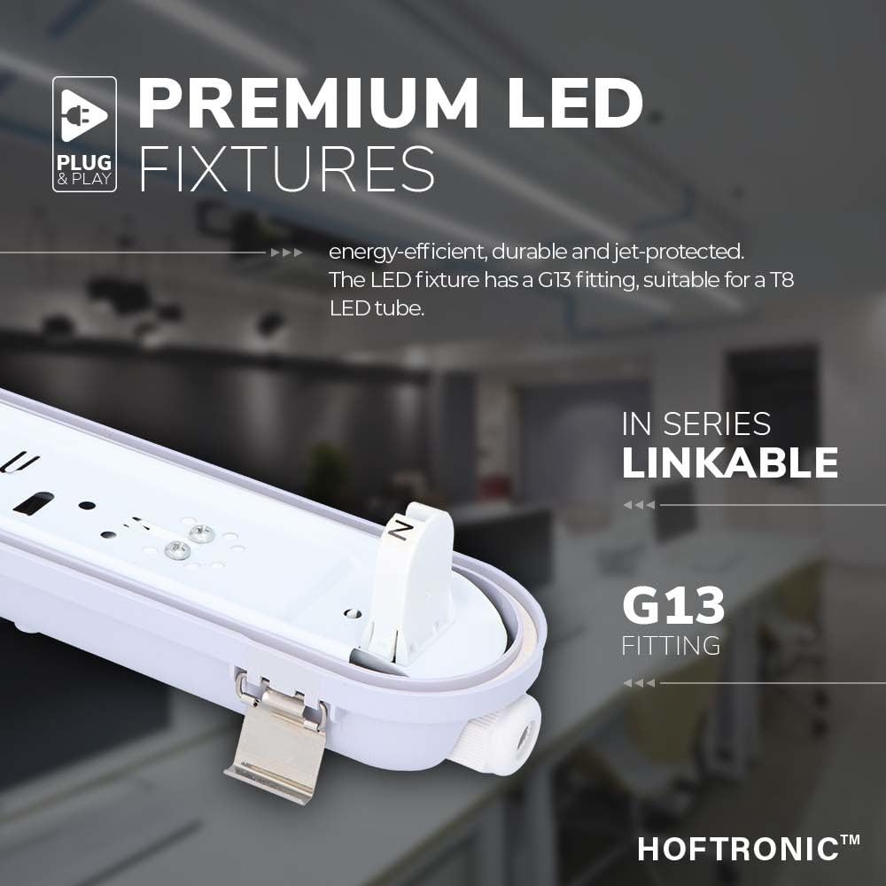 Hoftronic LED Feuchtraumleuchte 150cm 10er 6000K IP65