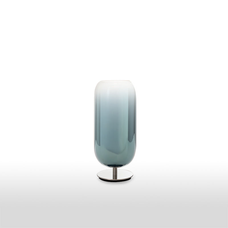 Artemide Gople Mini Tischleuchte Glas Weiß Rauch
