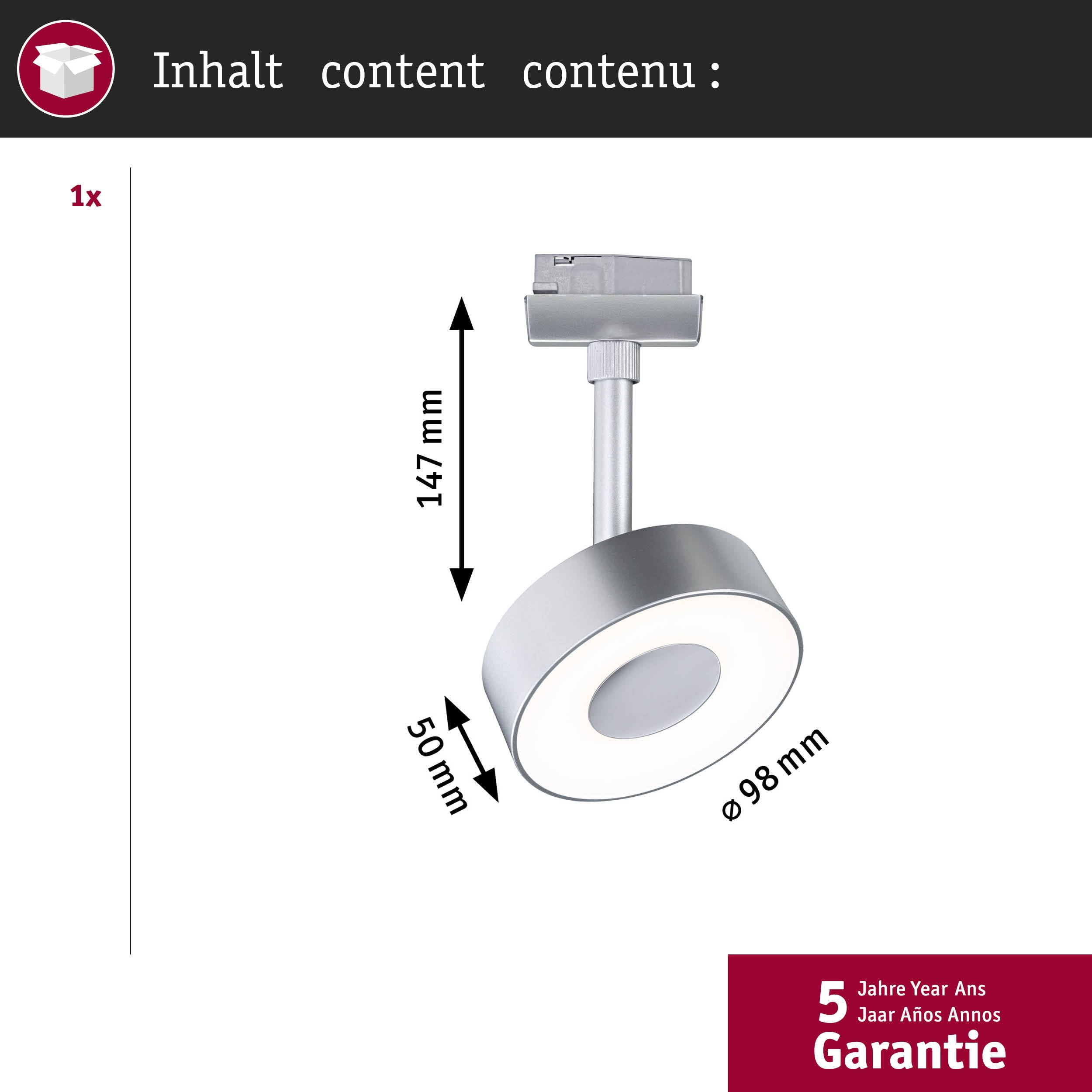 Paulmann URail Circle 96543 Schienenspot silber 210lm