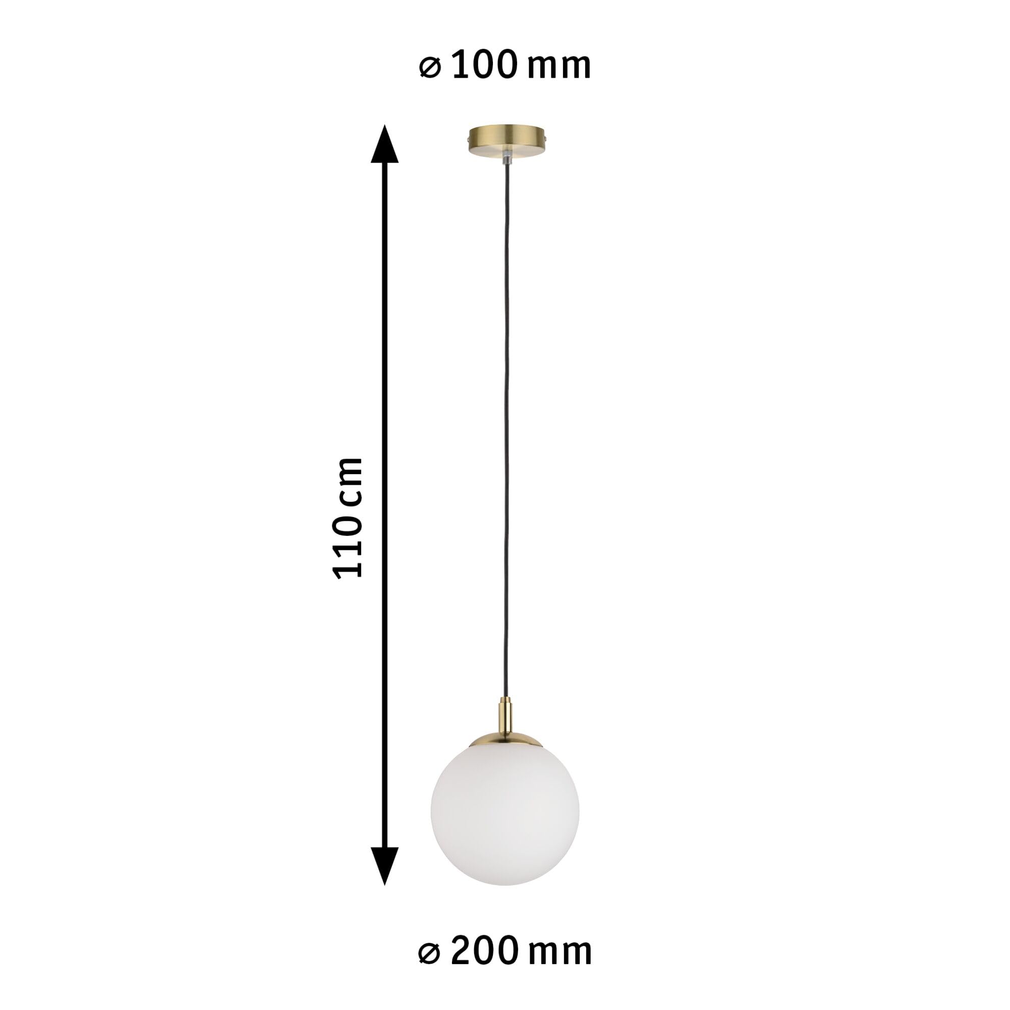 Paulmann Neordic Menja 79733 Pendelleuchte Weiß-Messing E27