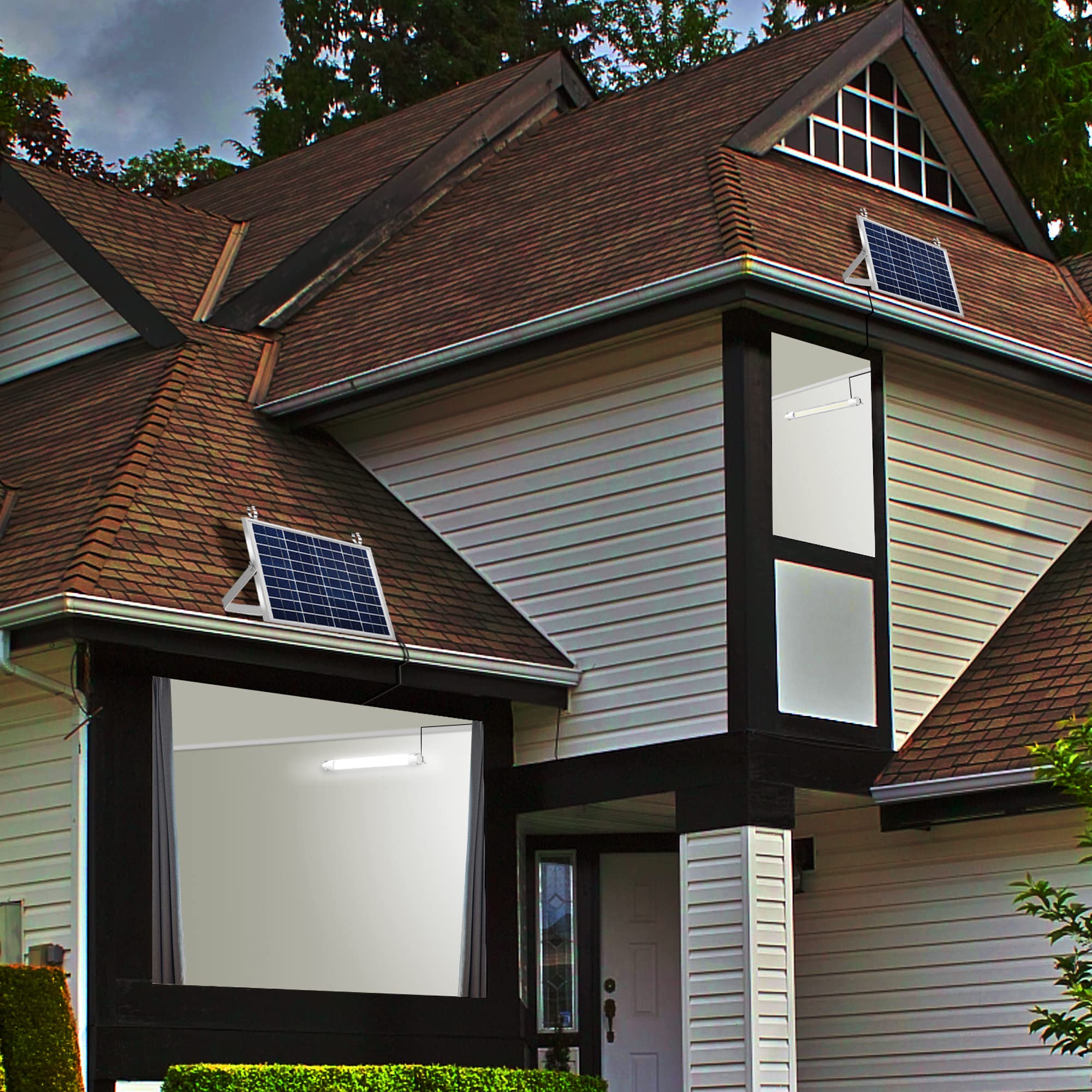 Phonar Solar-Fluter 10W Außenleuchte mit Fernbedienung IP65