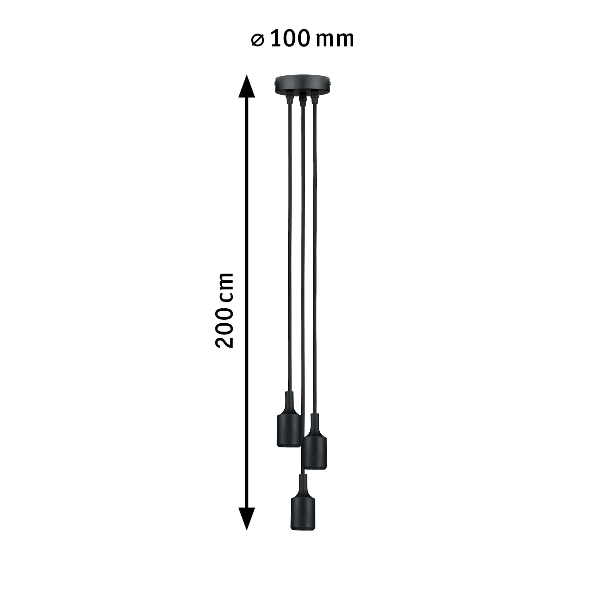 Paulmann Neordic Ketil 50382 Pendelleuchte Schwarz