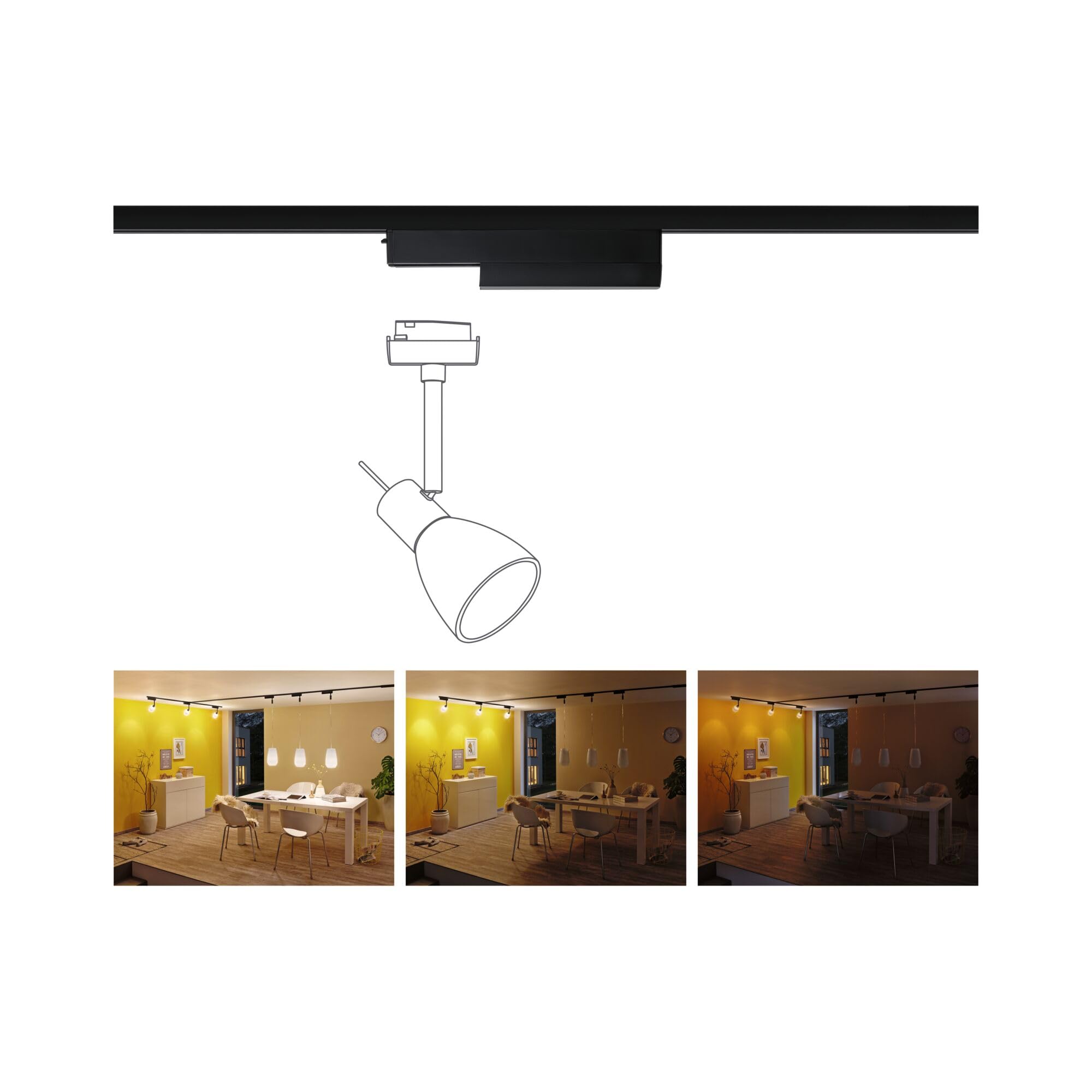 Paulmann URail 95524 Schienenadapter Schwarz Zigbee