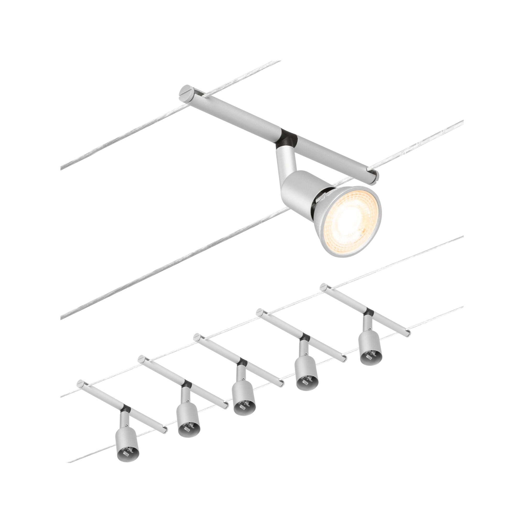 Paulmann Salt Wire Set Seilsystem GU5,3 chrom matt Set