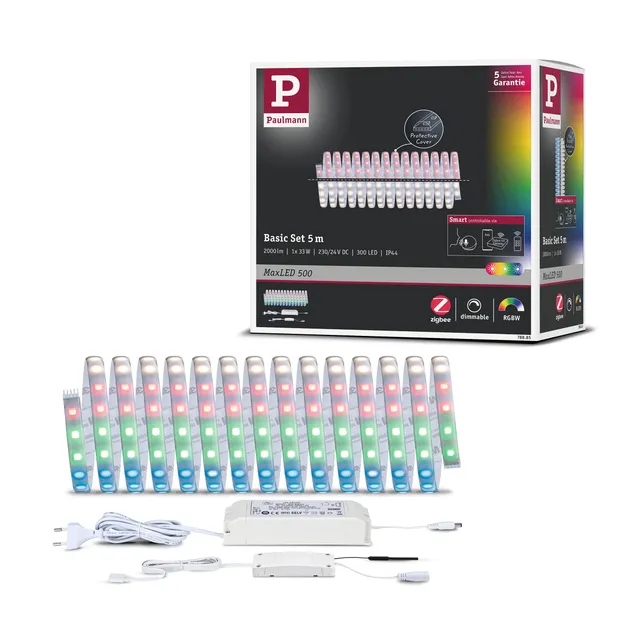 Paulmann MaxLED 500 LED-Streifen 5m RGBW Zigbee Basisset