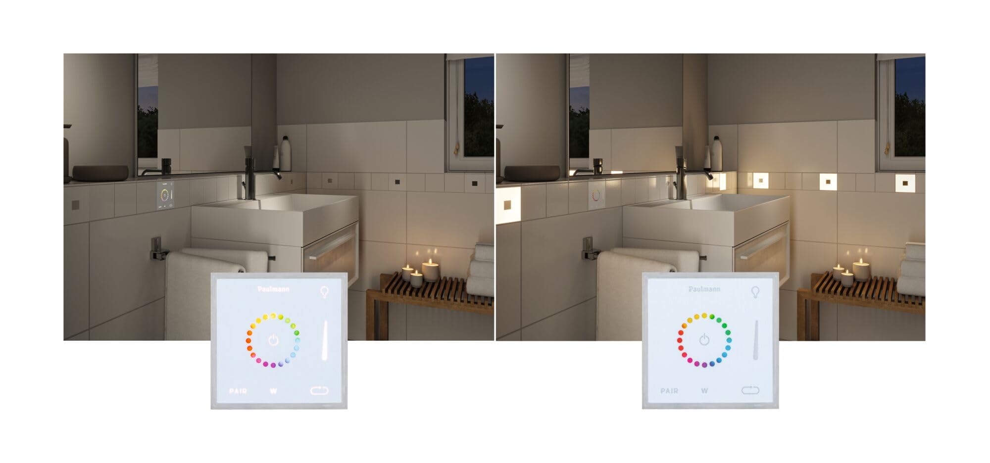 Paulmann LumiTiles Square Touch Modul Zigbee weiß IP44