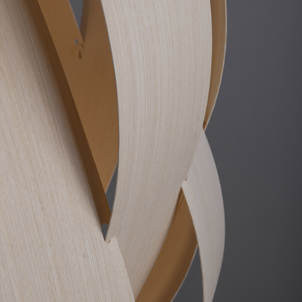 Bruck Emilia Pendelleuchte Holz handbemalt