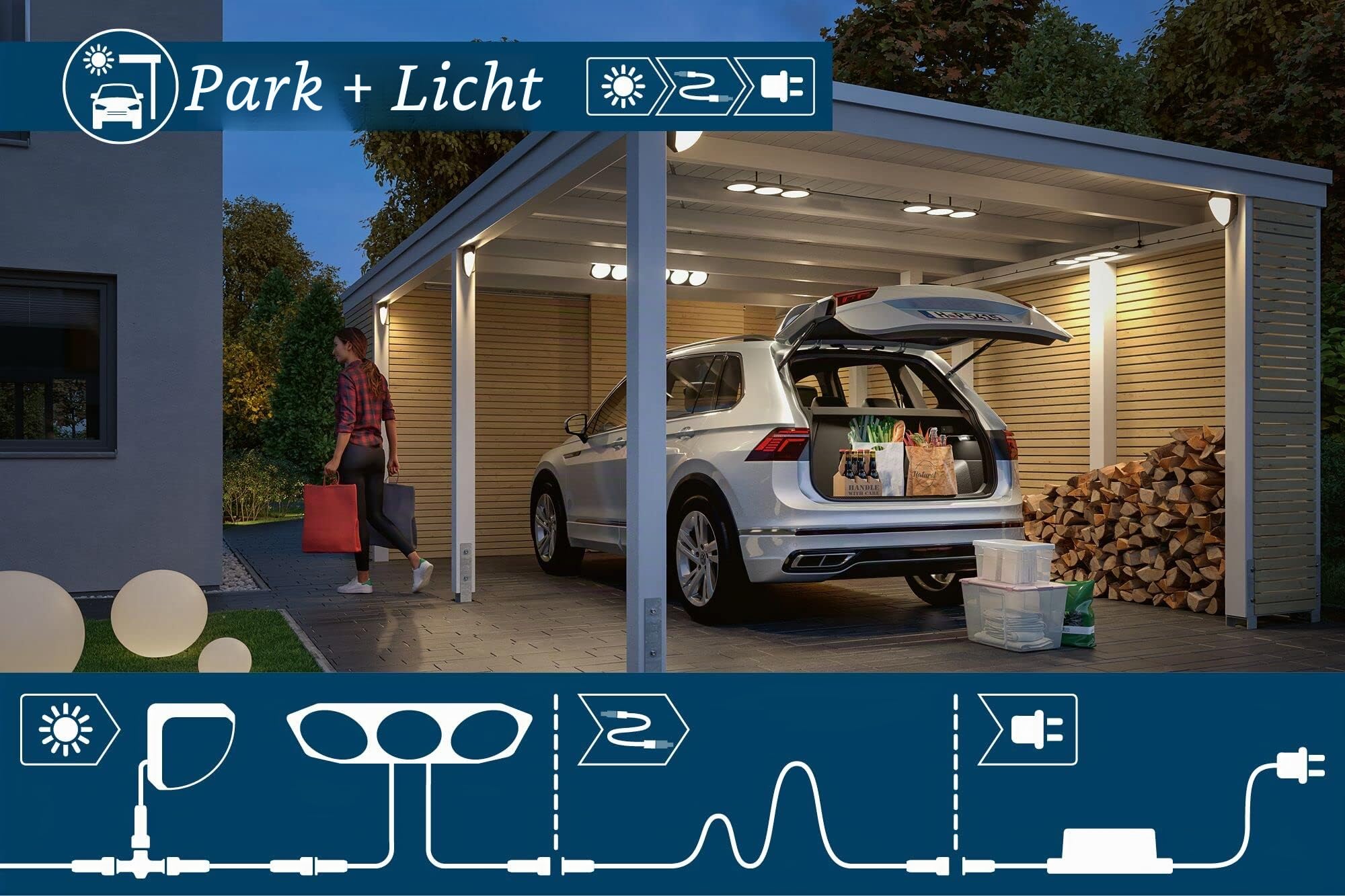 Paulmann Park Light 94556 Controller Bewegungsmelder schwarz