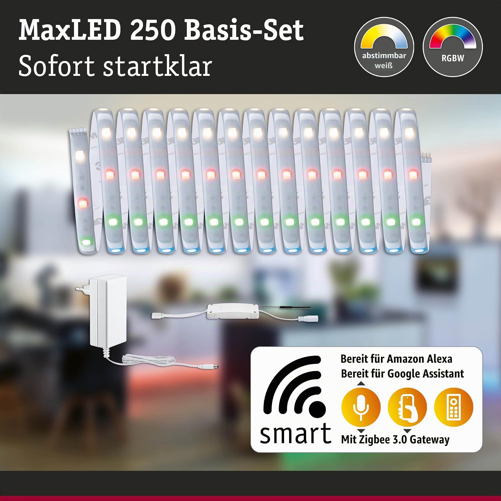 Paulmann MaxLED 250 LED-Streifen 5m RGBW Zigbee Basisset