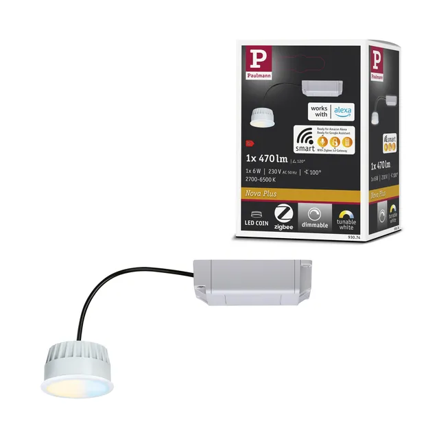 Paulmann Coin 93074 Einbauspot Tunable White satin dimmbar