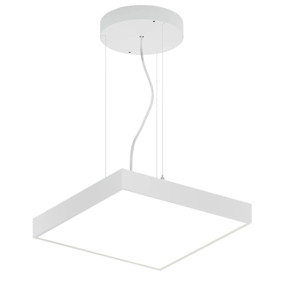 Bruck Jazz Pendelleuchte eckig Aluminium 90cm direkt