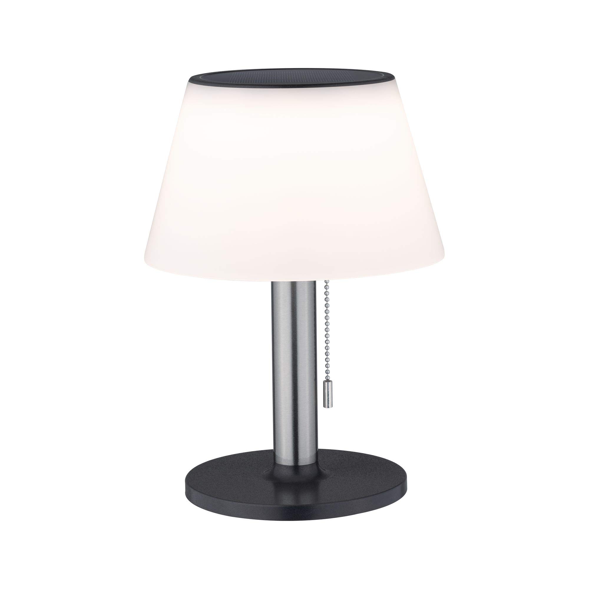 Paulmann 94309 Lillesol Solar Tischleuchte Edelstahl 3000K