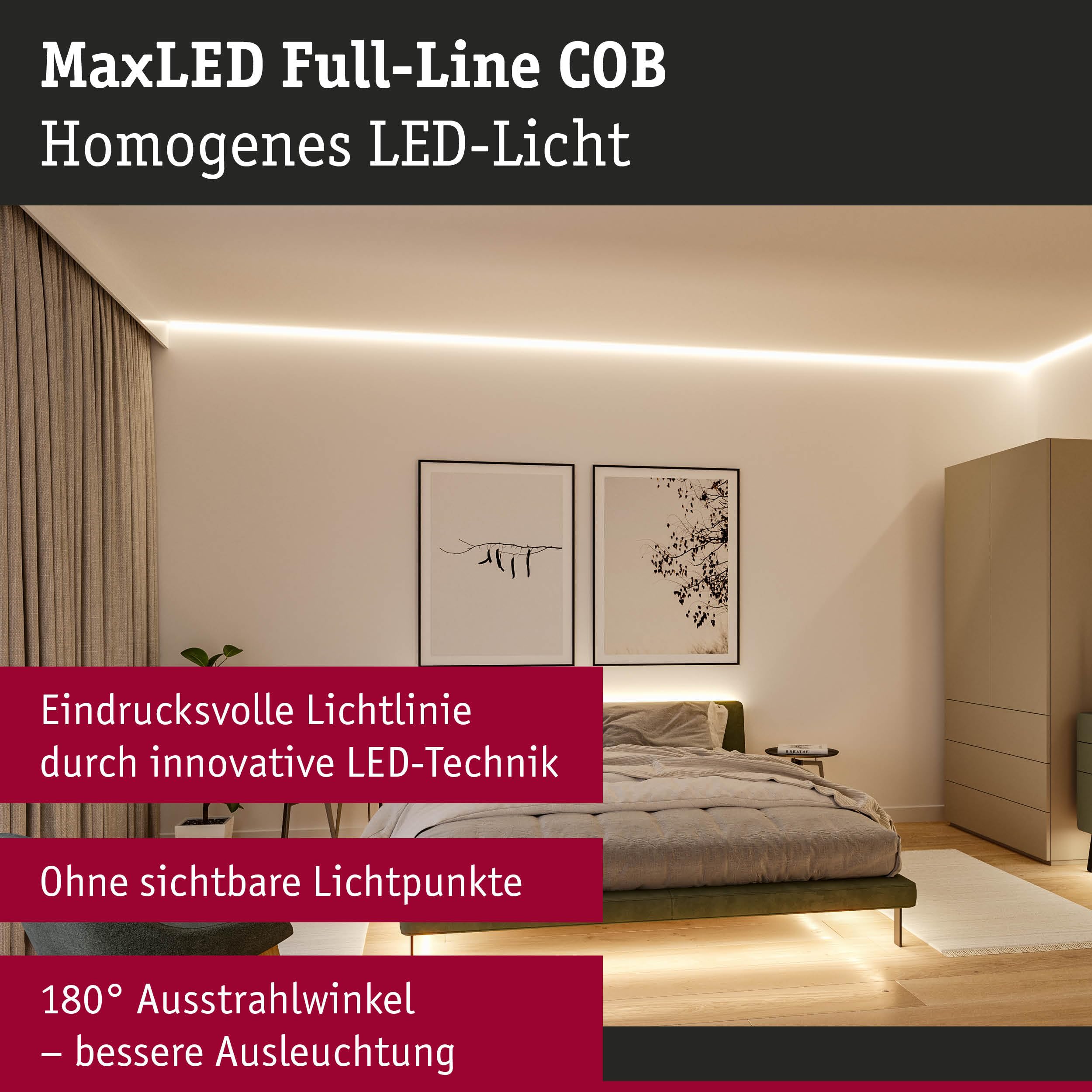 Paulmann MaxLED 500 71047 LED Stripe 2,5m 2700K silber