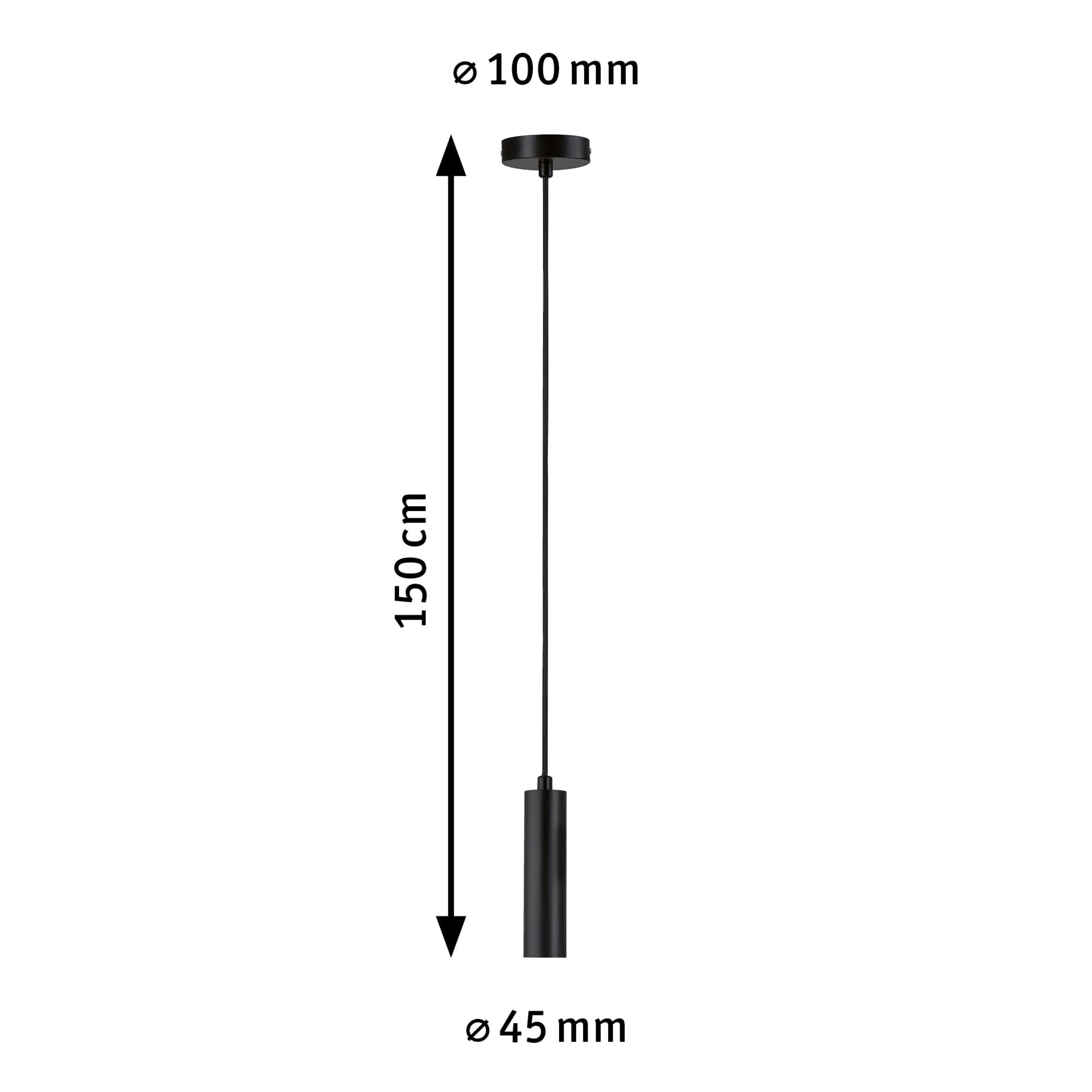 Paulmann Neordic Kine 79757 Pendelleuchte schwarz E27