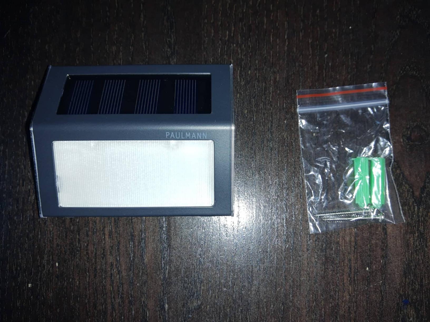 Paulmann 94234 Solar Stufenleuchte Anthrazit Warmweiß IP44