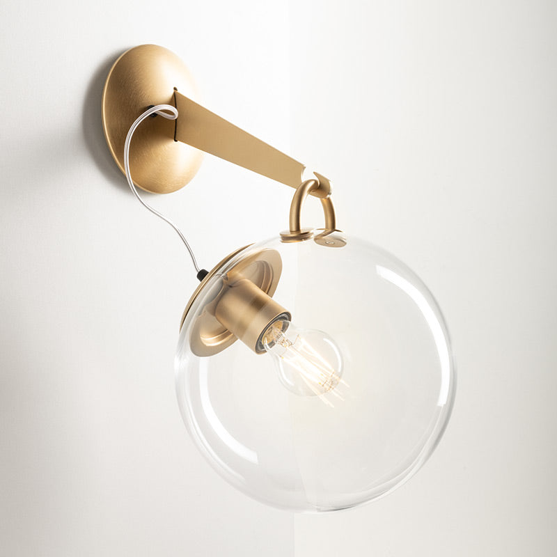 Artemide Miconos Pendelleuchte Suspension Satin Brass Glas