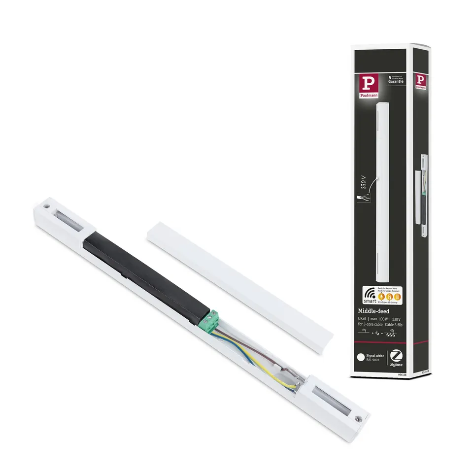 Paulmann URail 95668 Mitteleinspeisung Zigbee 3.0 Signalweiß dimmbar