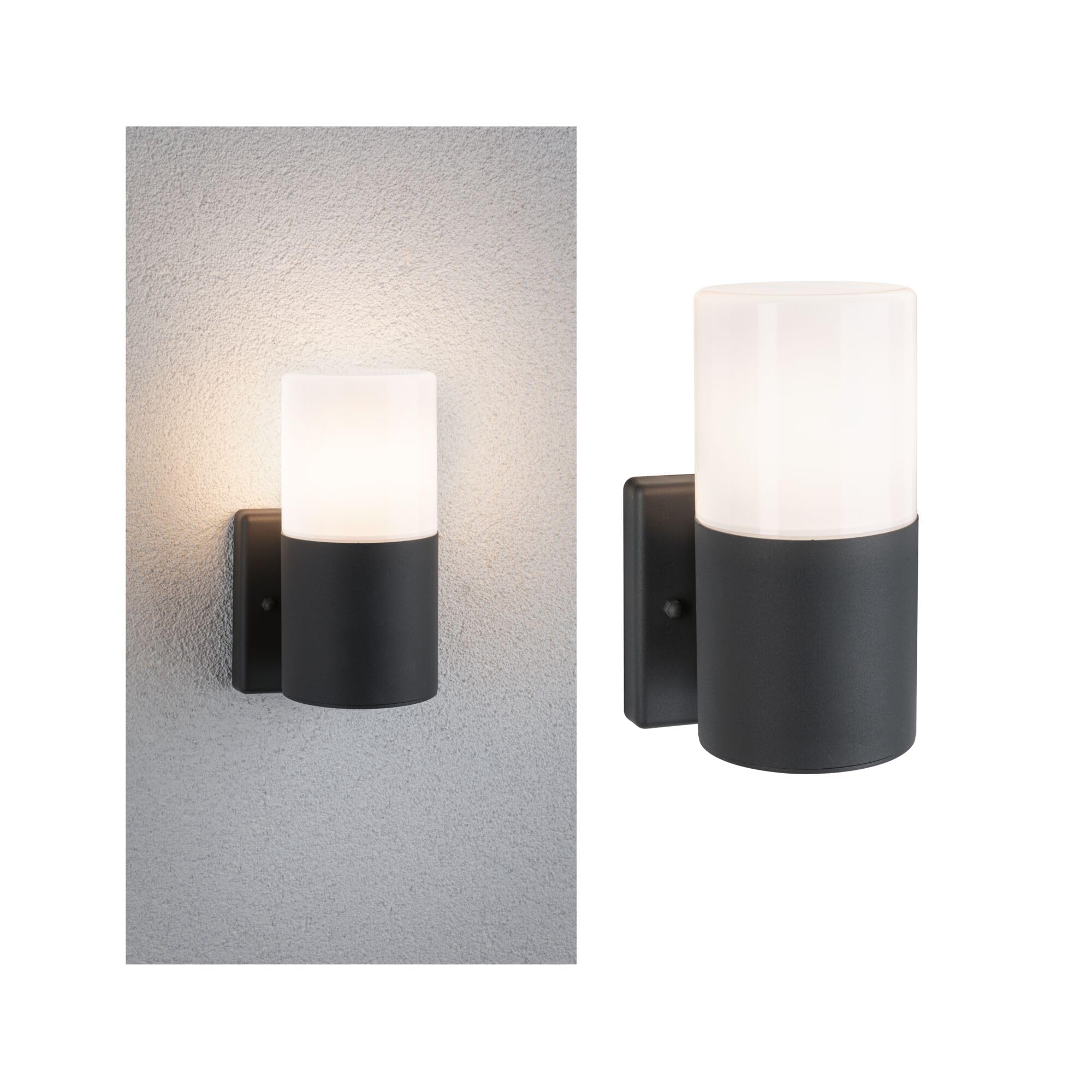 Paulmann 94649 Tubs Außen-Wandleuchte E27 IP44 Grau