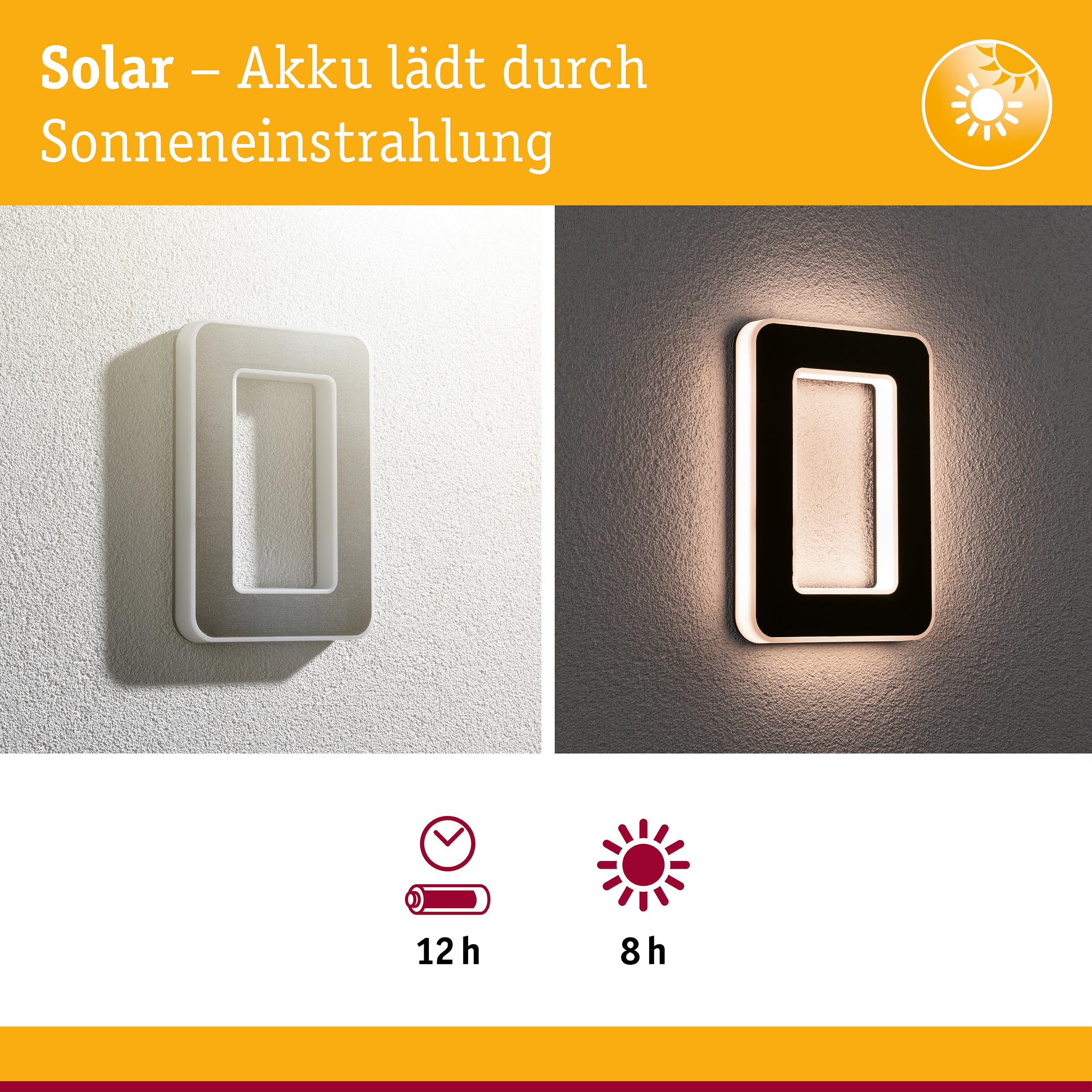 Paulmann 79851 Solar Hausnummer LED IP44 3000K schwarz