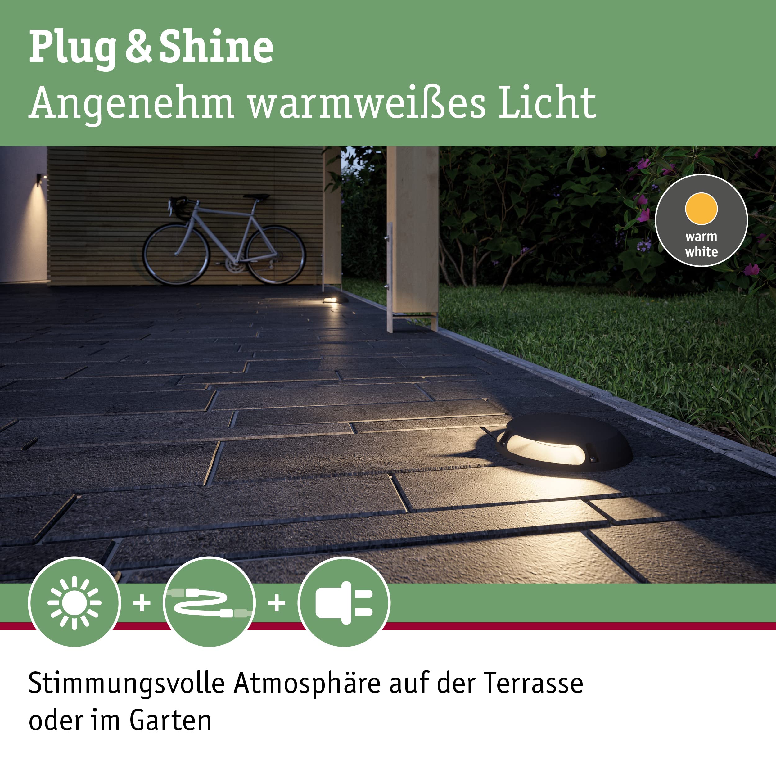 Paulmann 93920 Plug&Shine Bodenleuchte befahrbar 3W