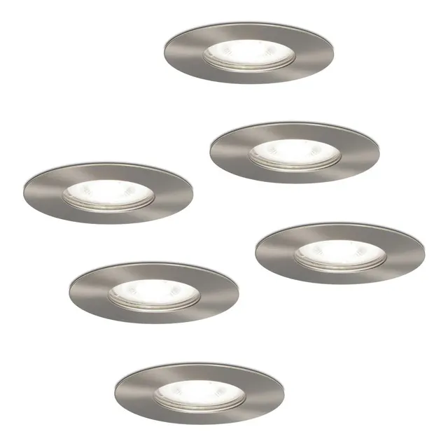 Hoftronic LED Einbaustrahler Edelstahl 6er 6000K IP64