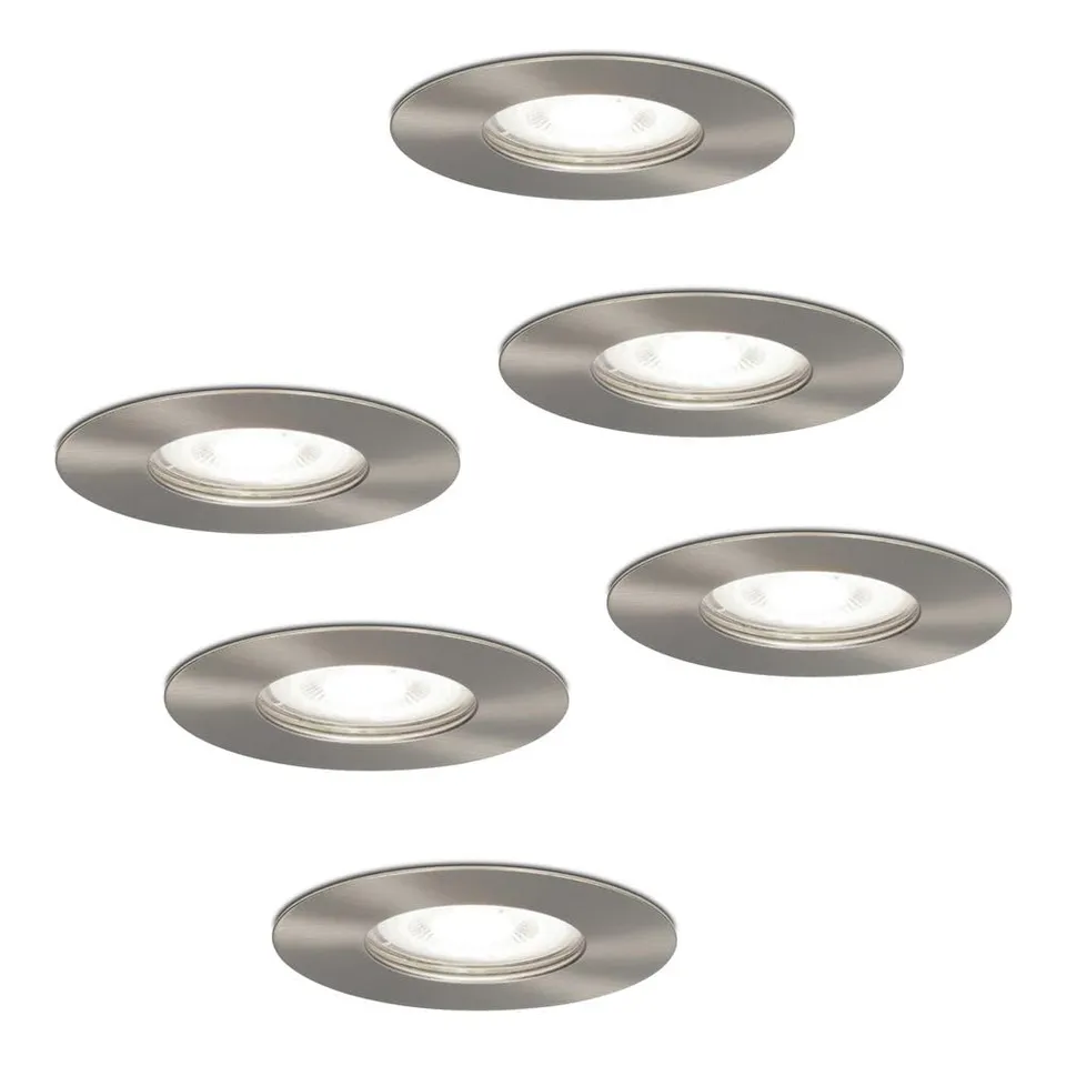 Hoftronic LED Einbaustrahler Edelstahl 6er 6000K IP64