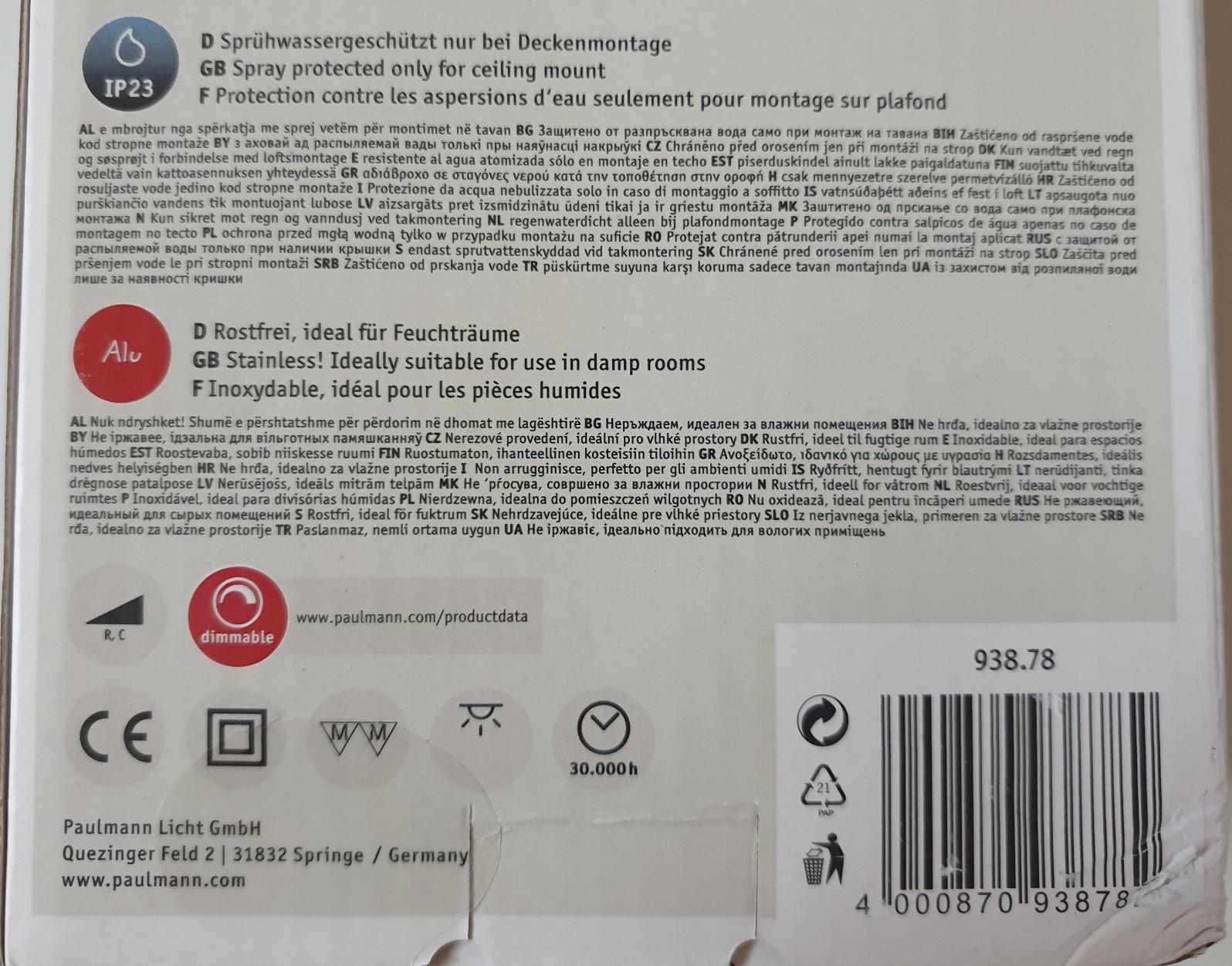 Paulmann Premium Coin Slim Einbauspot 3er-Set dimmbar