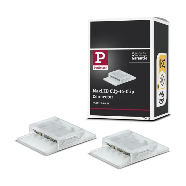 Paulmann 70618 MaxLED Clip-to-Clip Verbinder 2er-Pack