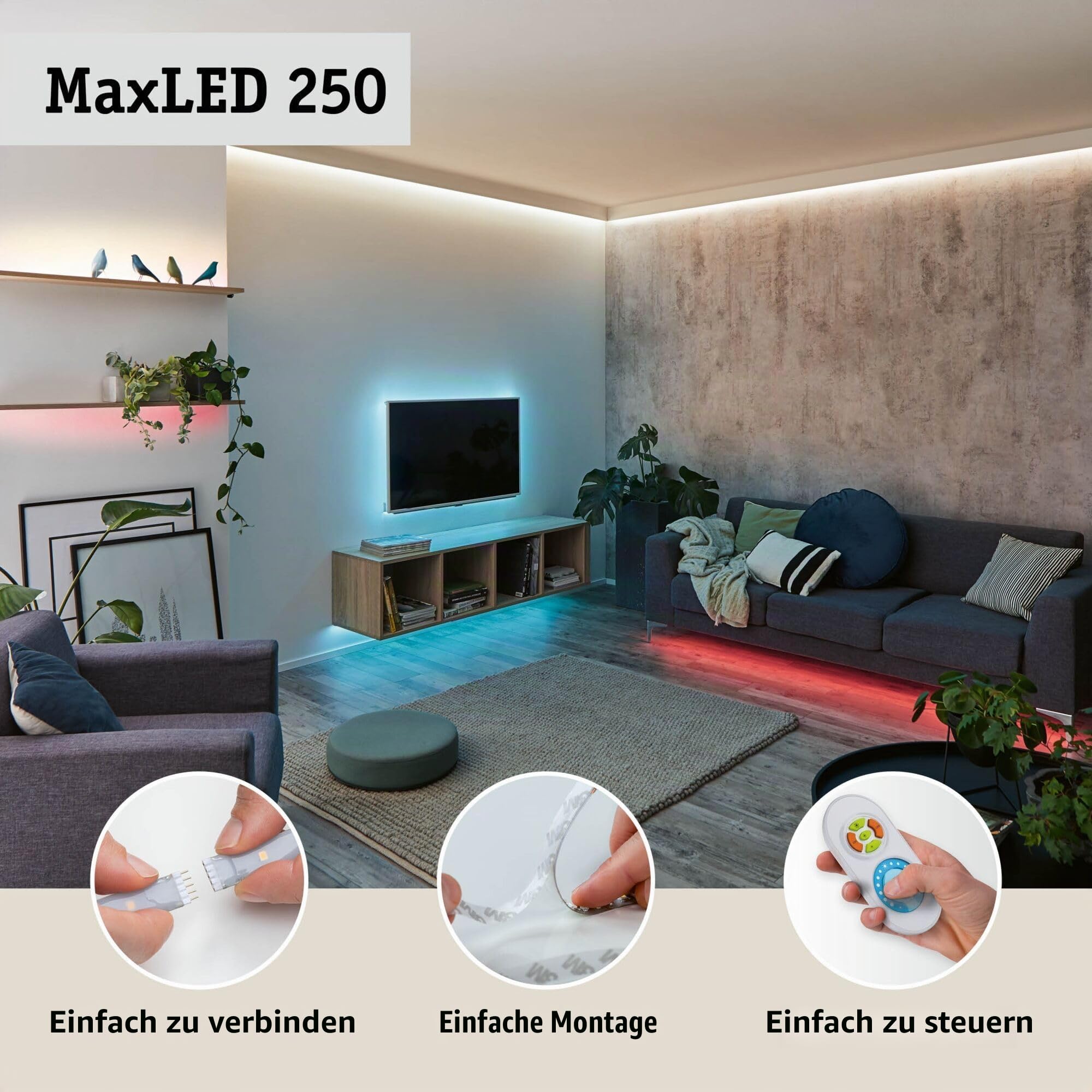 Paulmann 78894 MaxLED 250 Stripe Basisset 1m warmweiß