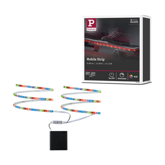 Paulmann Function Mobil Strip 707.00 LED-Streifen RGB 2x80cm