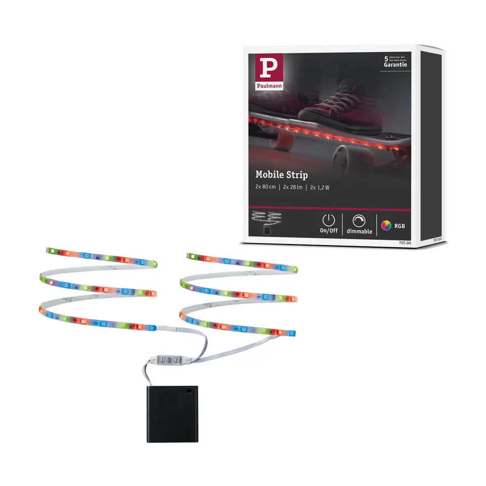 Paulmann Function Mobil Strip 707.00 LED-Streifen RGB 2x80cm