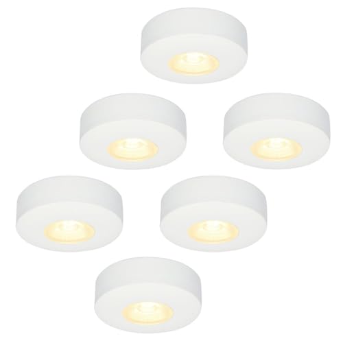 Hoftronic Pavo Einbaustrahler 6er Set weiß warmweiß