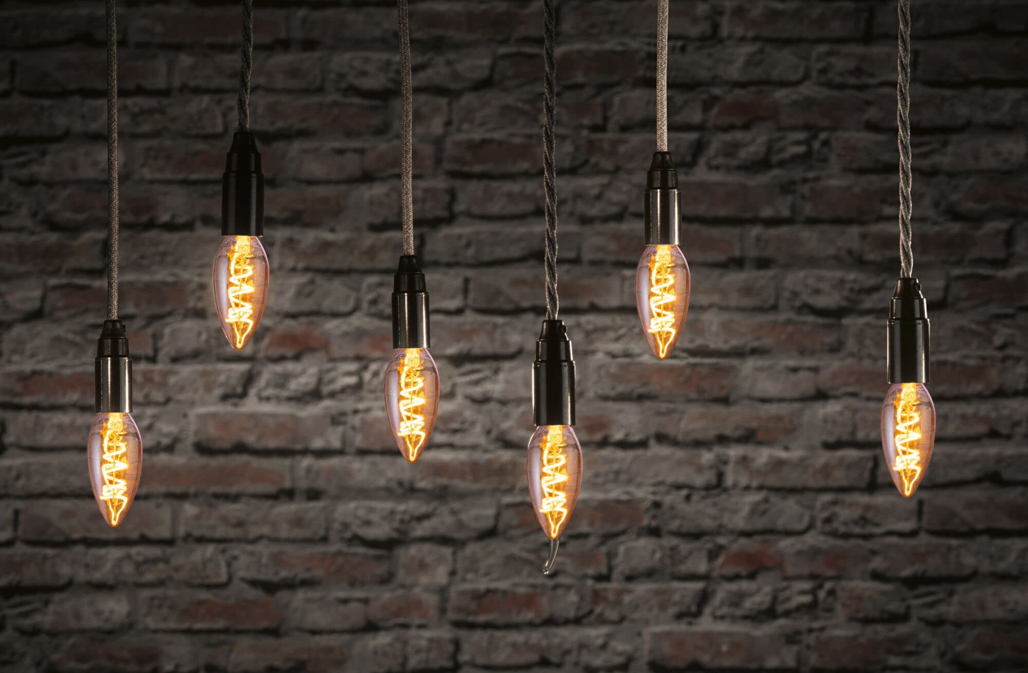 Paulmann 28751 Filament Kerzen LED-Lampe E14 gold dimmbar 2500K