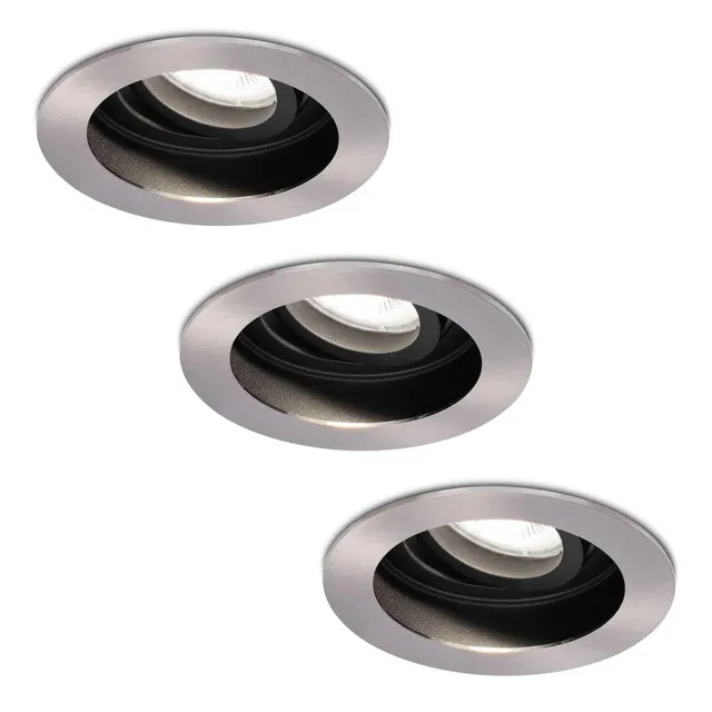 Hoftronic Mesa LED Einbaustrahler 3er Set 6000K schwenkbar