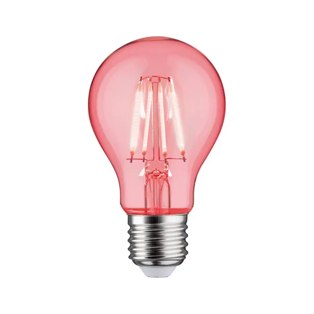 Paulmann 28723 LED Standard E27 1,3W Rot Glas 1000K Deko